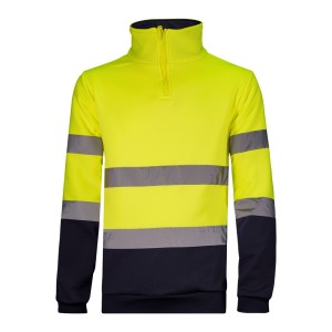 SWEAT M/FECHO ALTA VISIB MARINHO/AMARELO WR.2.851